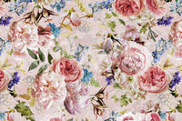 The wallpaper has a smooth, non-reflective matte finish.

