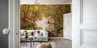 Tranquil nature wall mural design
