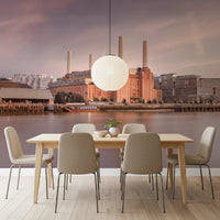 Historic landmark printed as a high-quality battersea dining room wall mural product.
