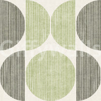 A high-quality sage geometric wall mural for walls.

