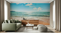 Beautiful Serene, pristine beach wallpaper for walls ocean landscape.