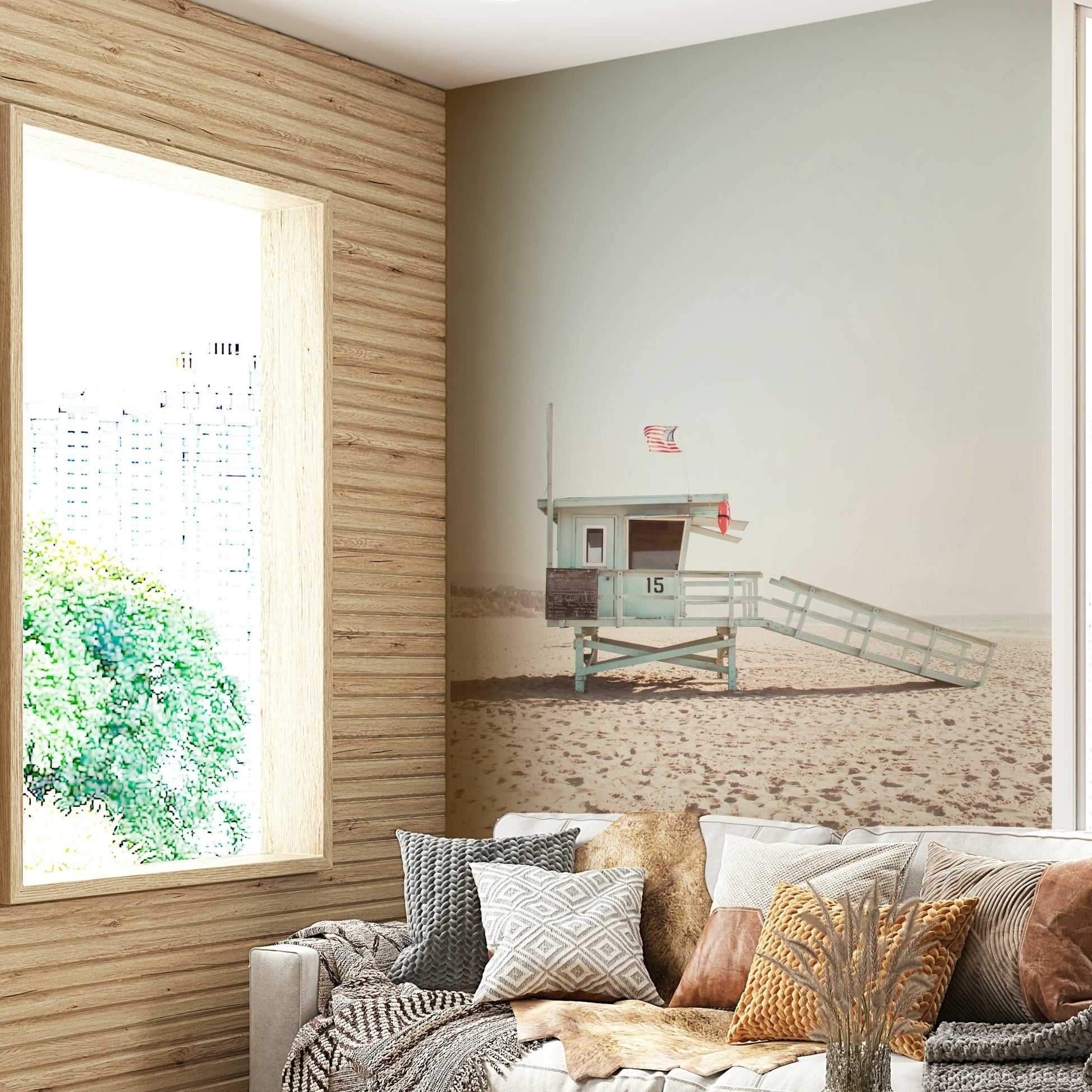 Iconic beach imagery.

