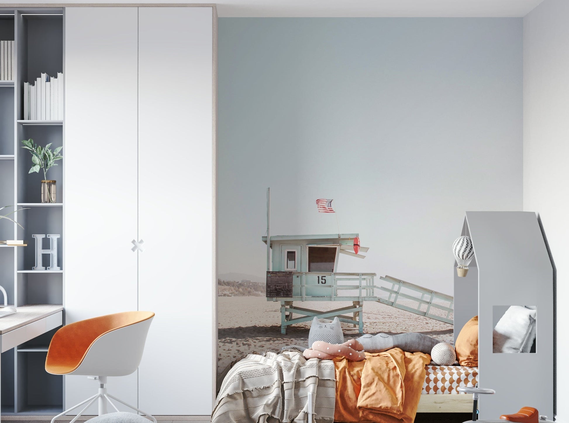 Classic beach guard stand.

