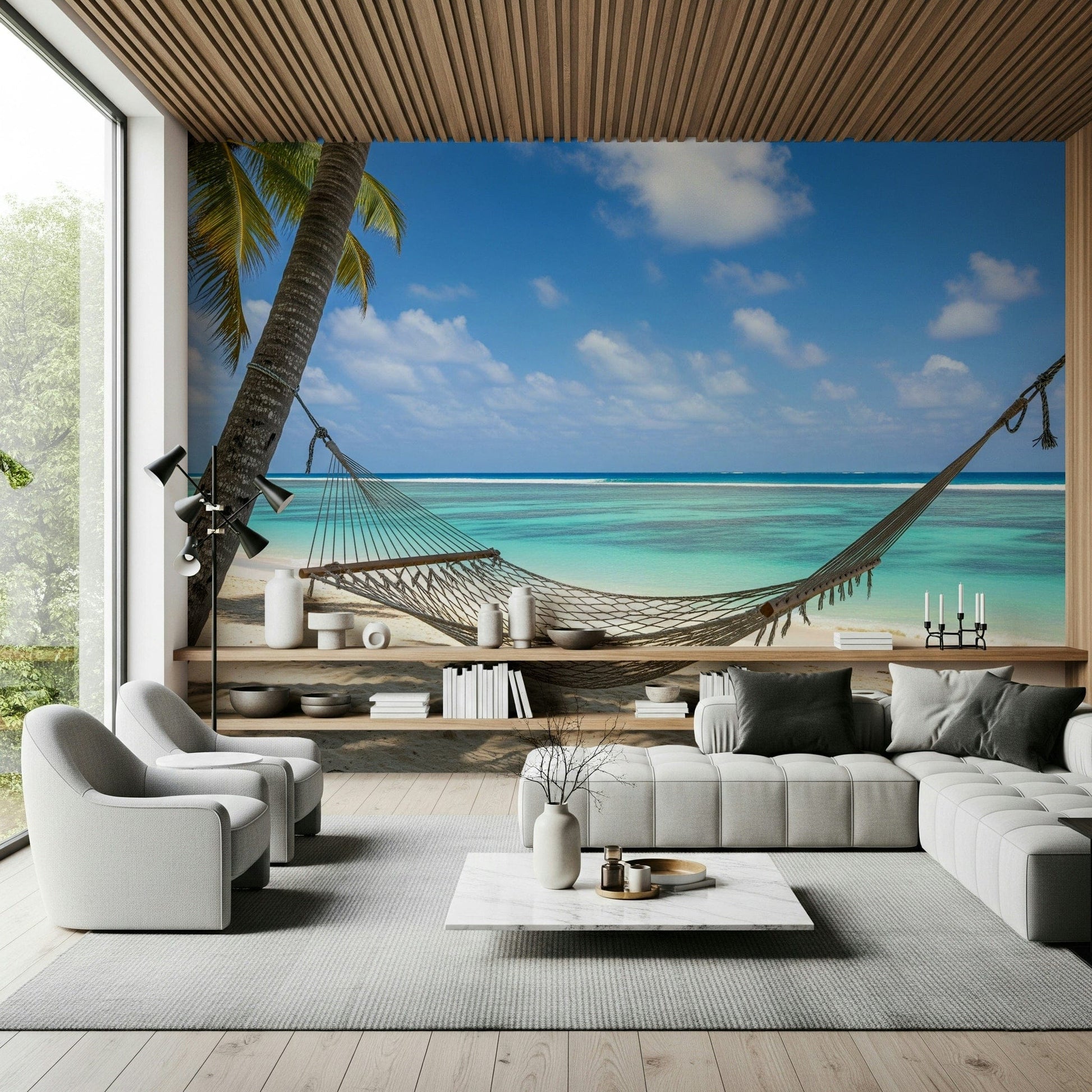 Beach Hammock Haven Wall Mural