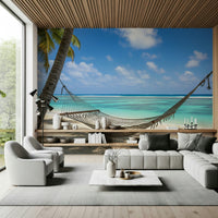Beach Hammock Haven Wall Mural