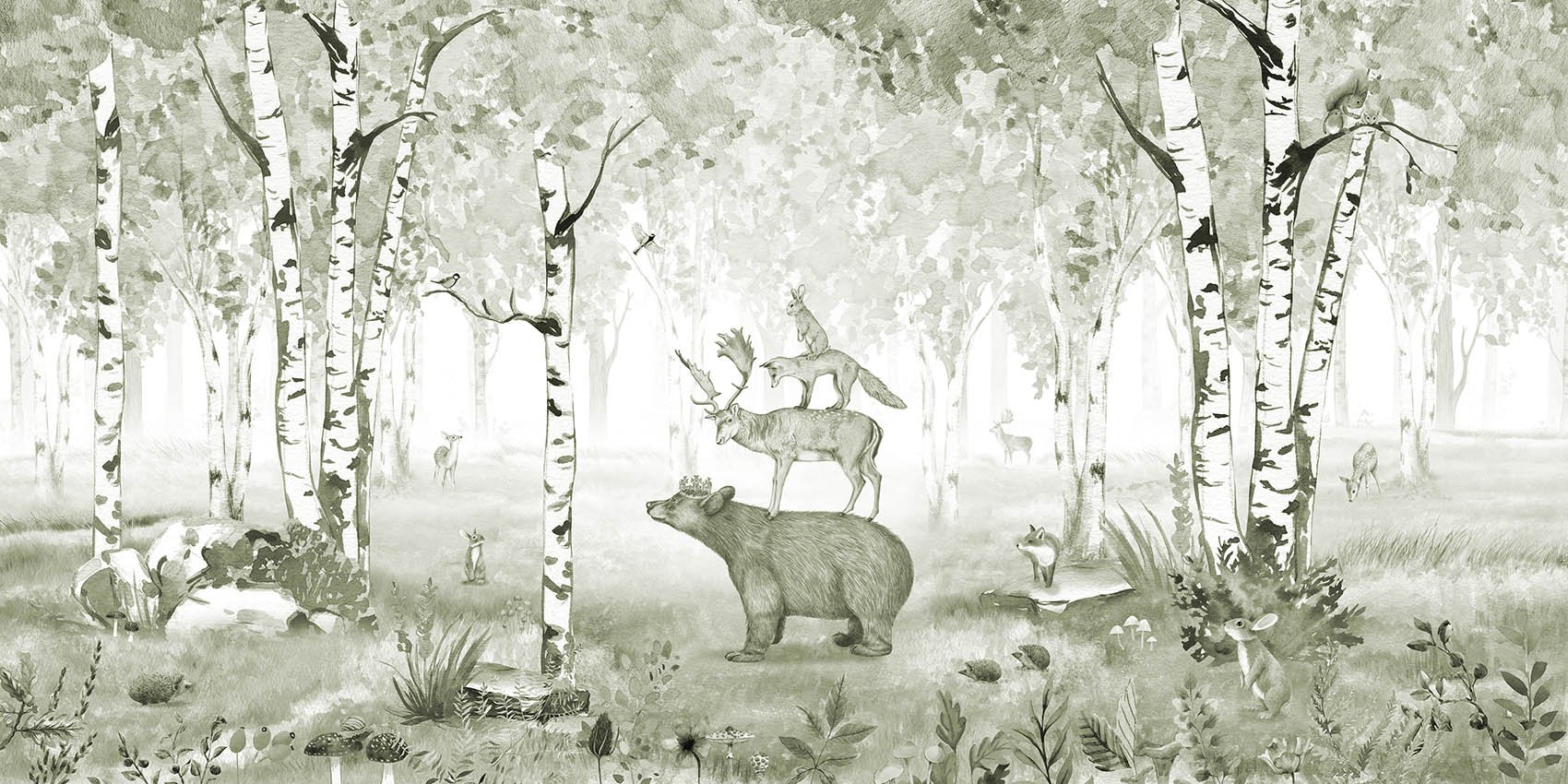 Fond d'écran du roi d'ours vert