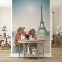 Teddy Couple Wallpaper Forever friendship captured in a memorable Paris trip.
