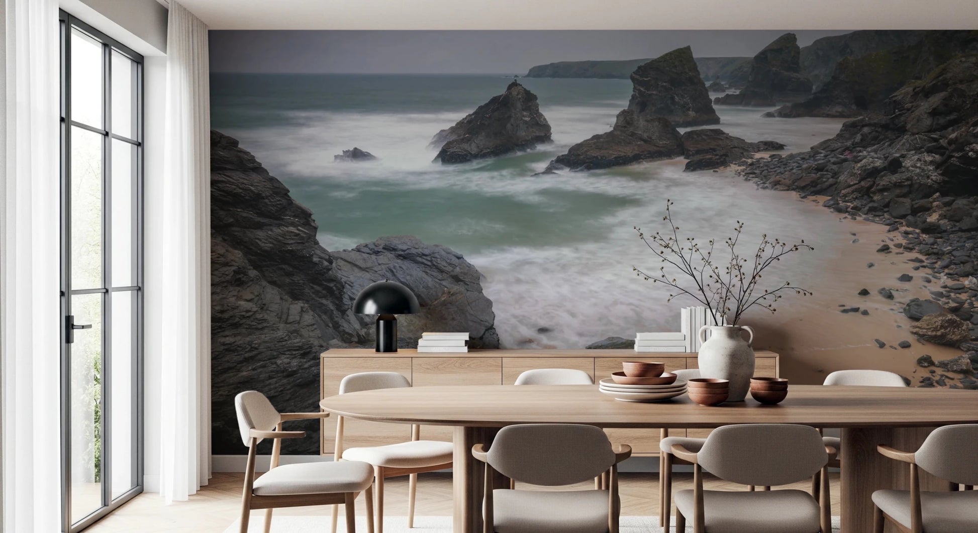 Bedruthan Steps Beach Cornwall Wall Mural