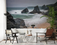 Bedruthan Steps Beach Cornwall Wall Mural