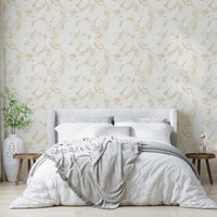 Modern abstract beige wallpaper with painterly strokes


