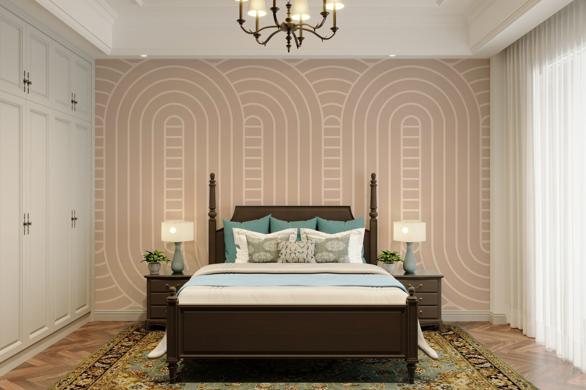 The design has a beautiful, artistic aesthetic.

