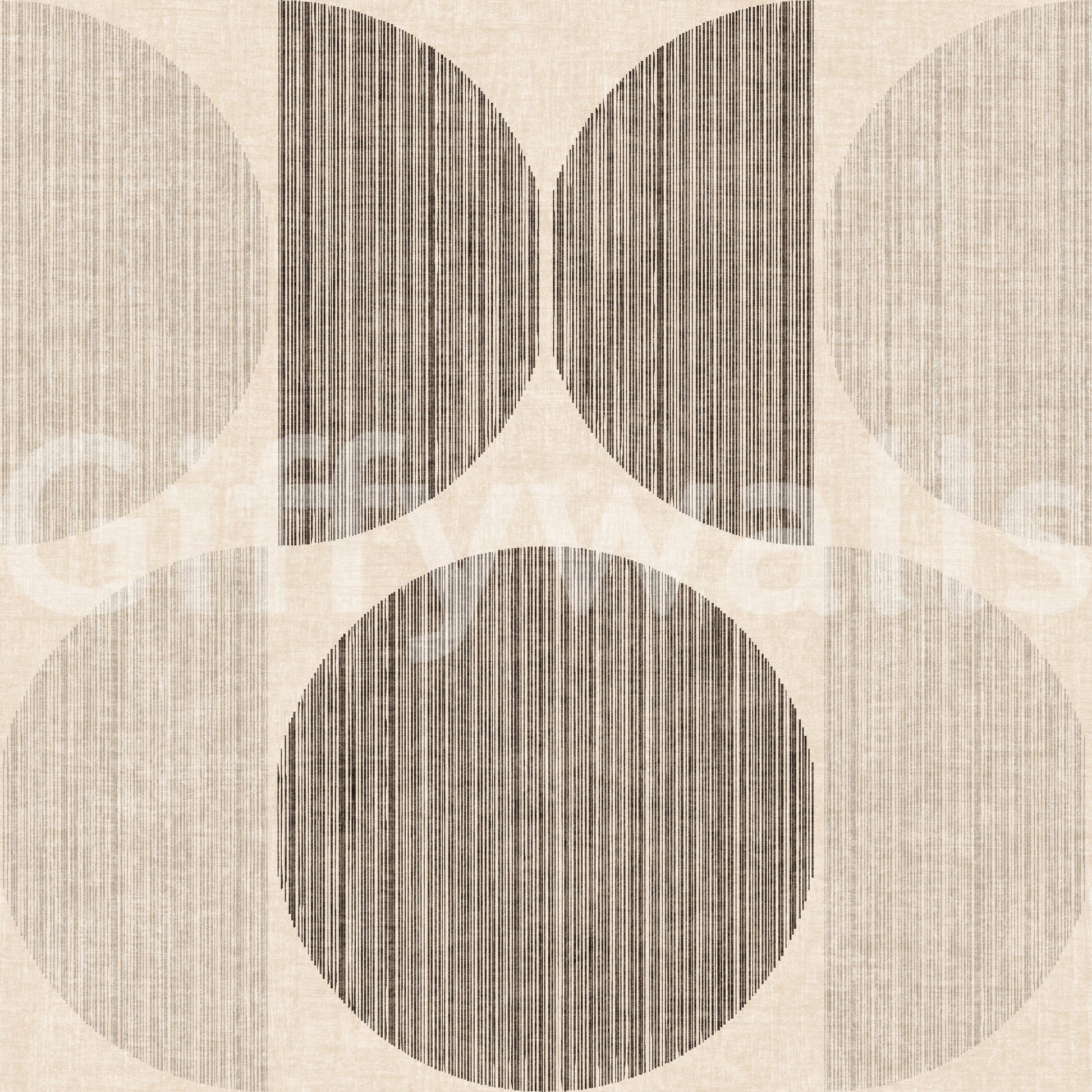 A high-quality beige geometric wall mural for walls.

