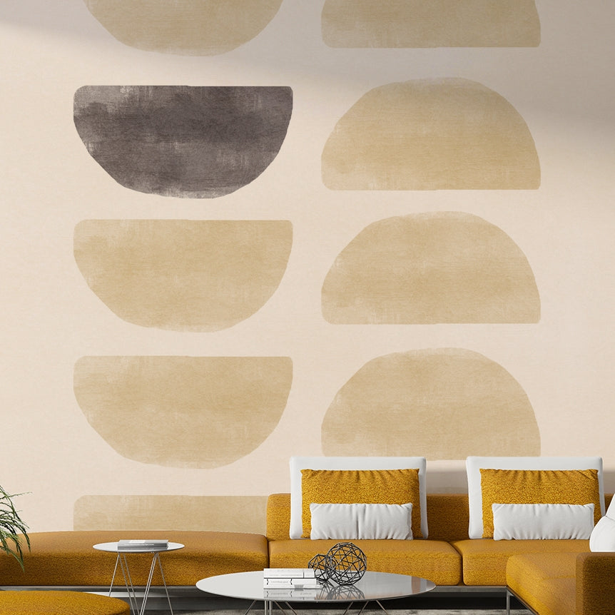 Calm abstract wall mural for home

