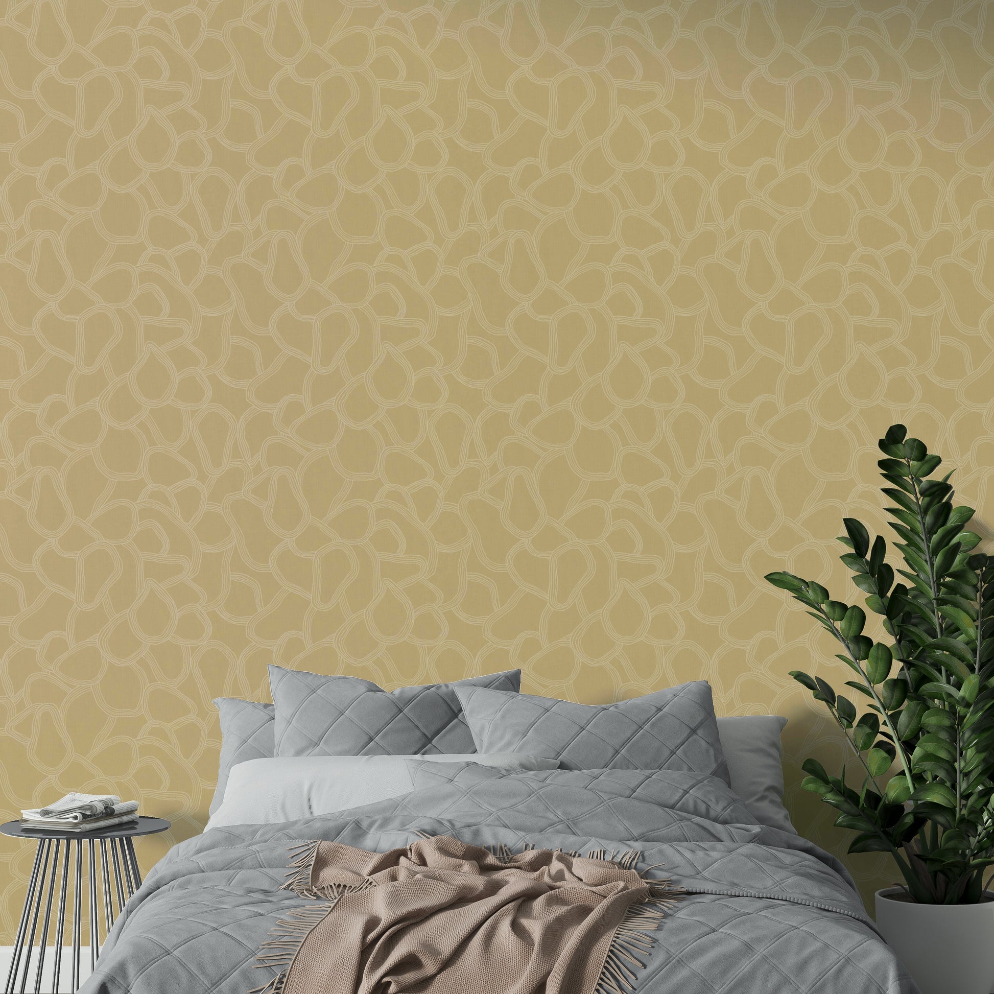 Soft beige abstract pattern for walls

