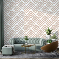 This wallpaper is suitable for a living room, a bedroom, or a formal dining area.
