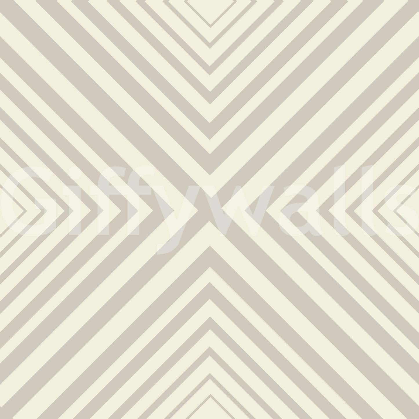 Exquisite chevron wall mural, crisp intersecting lines, appealing minimalist aesthetic.