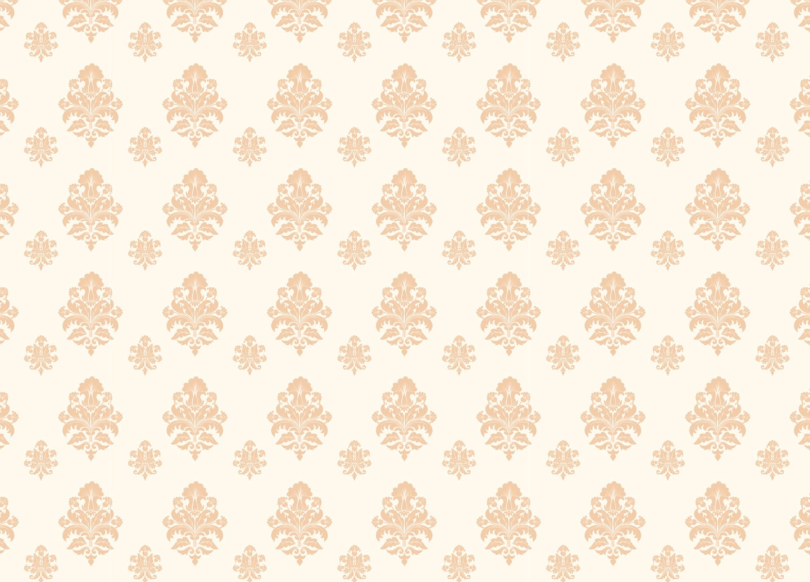 Damask Peel and Stick Wallpaper - Beige Muster