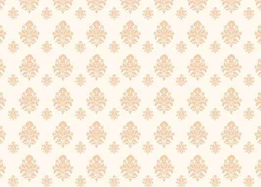 Damast <tc>Skala och fäst</tc> Tapet - Beige Mönster