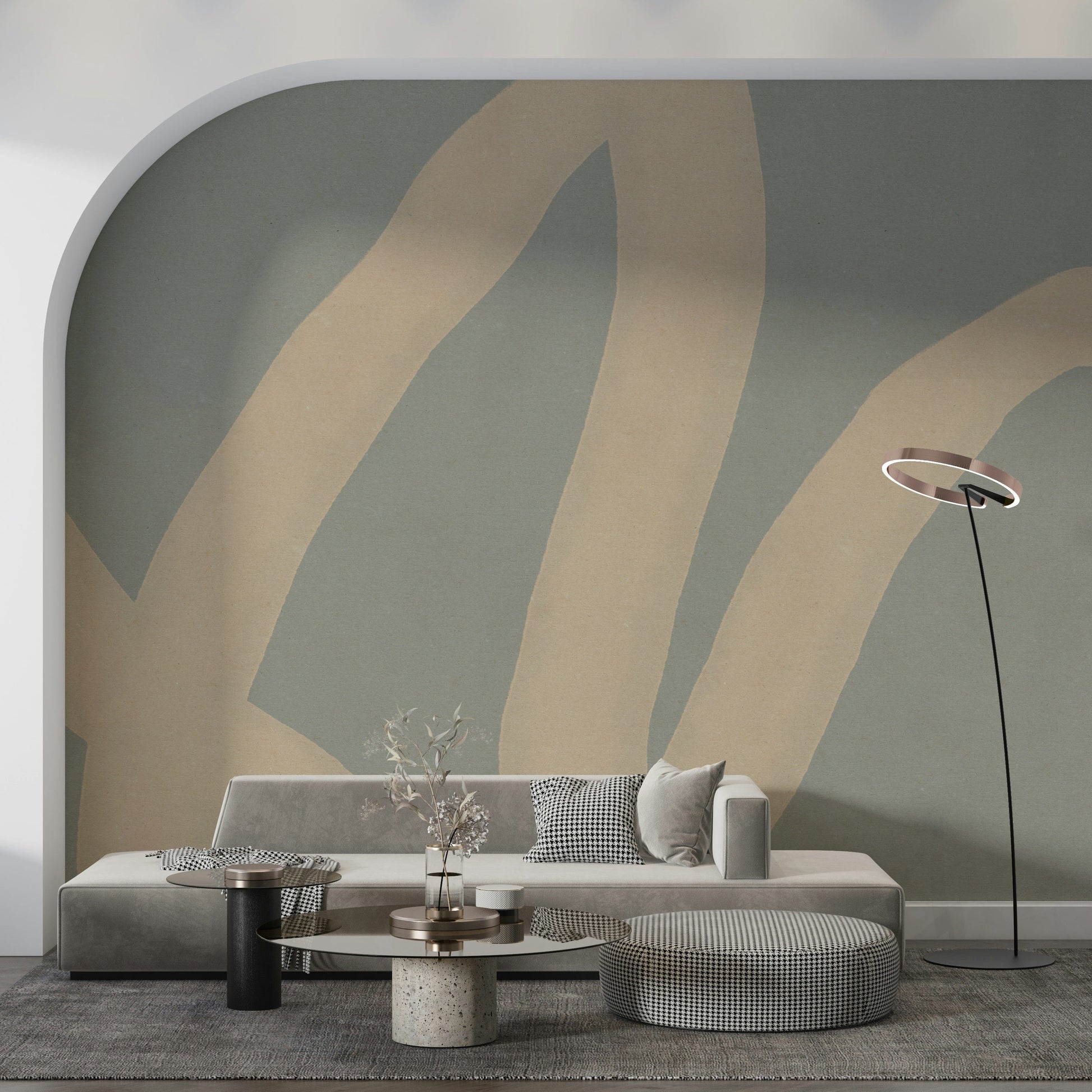 A classic abstract design wallpaper for walls.