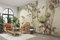 An artistic nature inspired mural for home decor.

