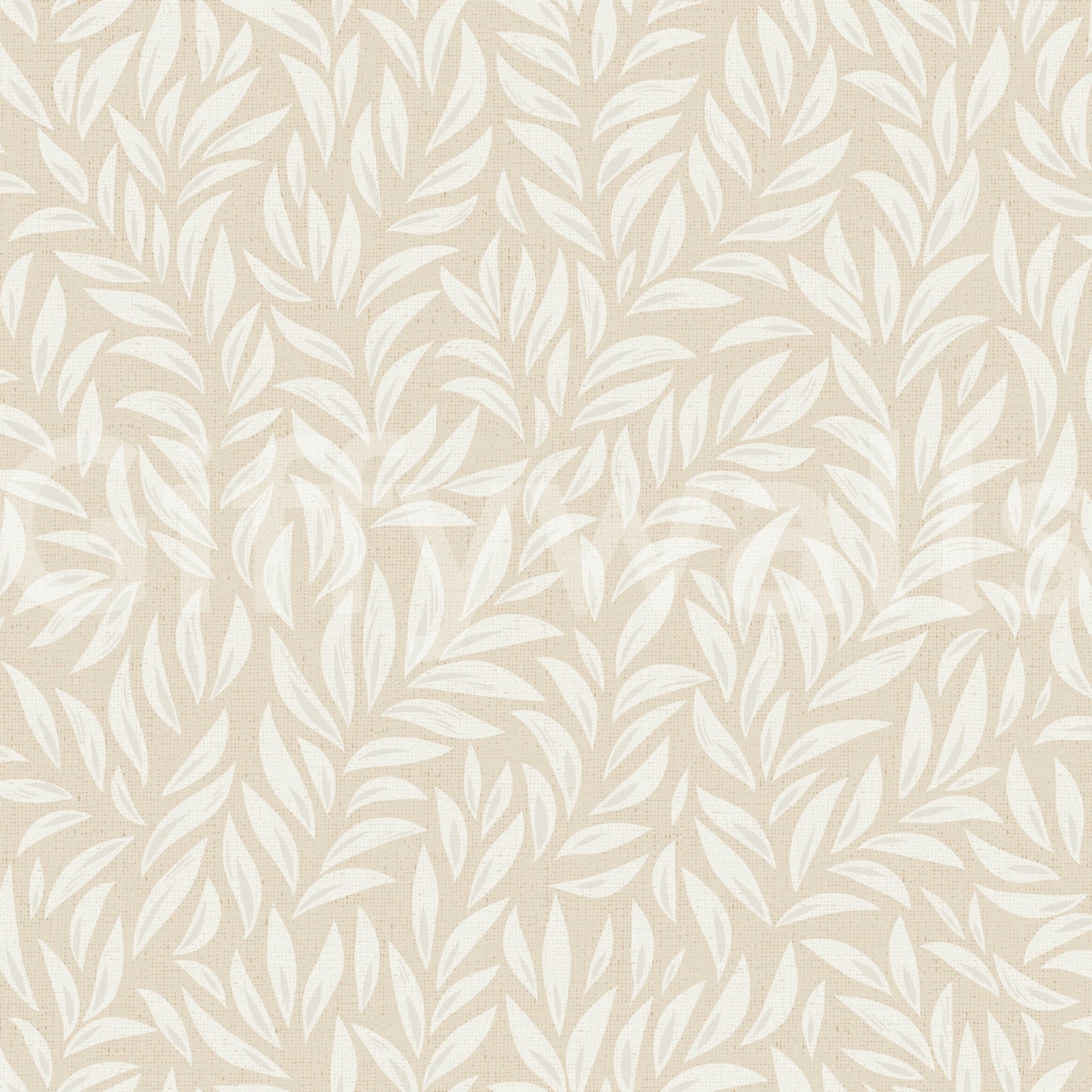Beige Leafy Wallpaper⁠