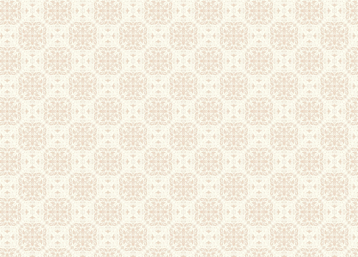 Beige kleines Muster Damask Wallpaper Wandbild