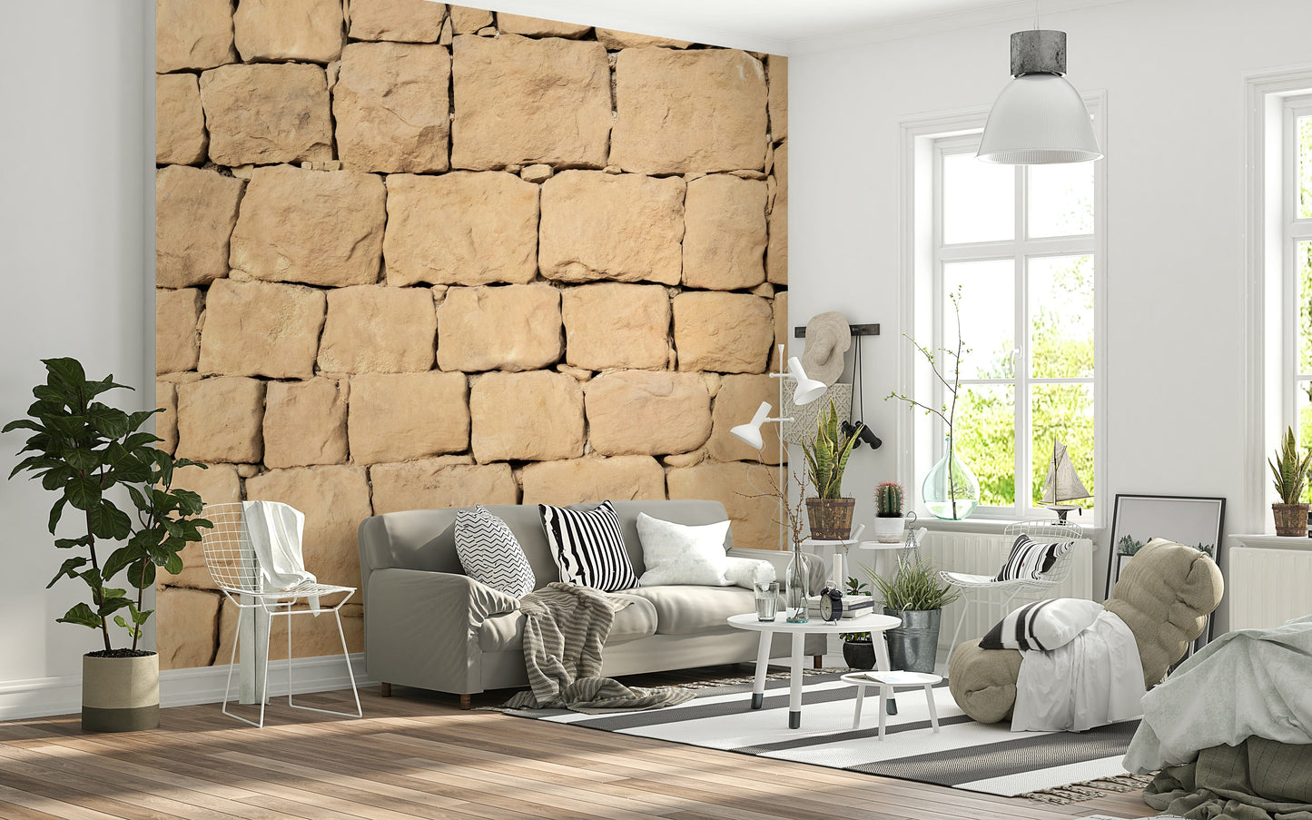 Rustic wall mural with raw earthen surface and subtle tonal variations for minimalist, earthy spaces.