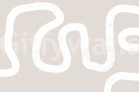 Winding Path Beige Wall Mural