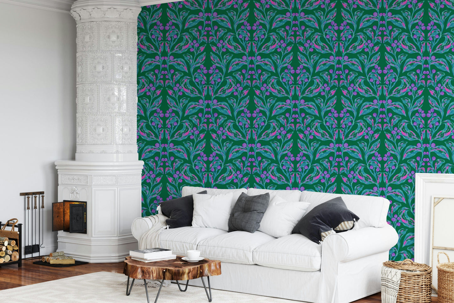 Berry Branch Symphony Wallpaper⁠