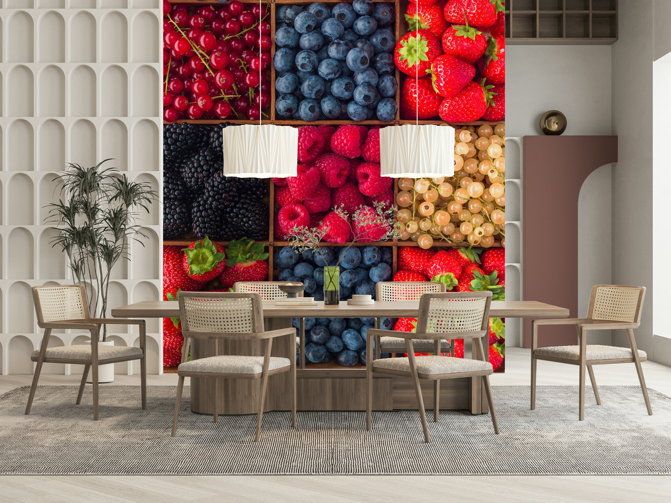 Berry Fresh Delight Wall Mural