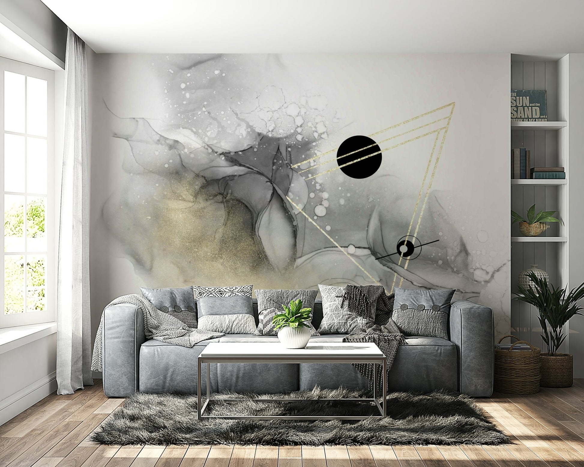 Celestial Beyond All Galaxies mural for modern wall decor

