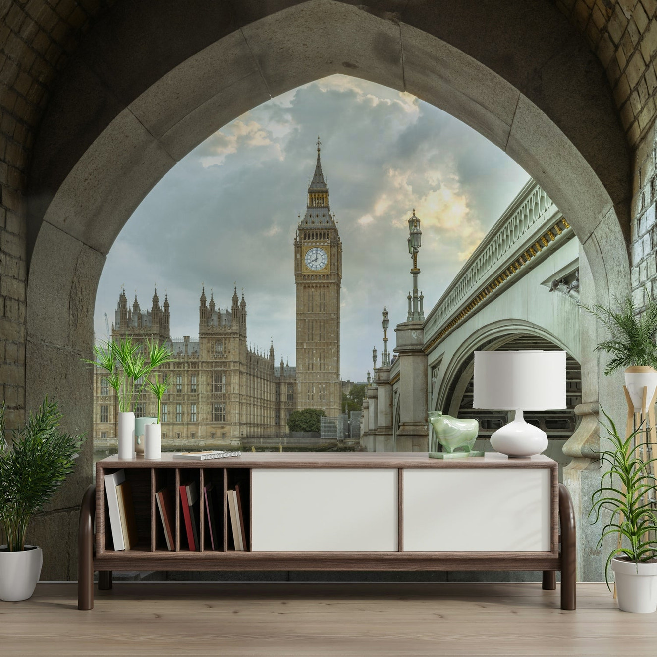 London's Big Ben and Houses of Parliament.

