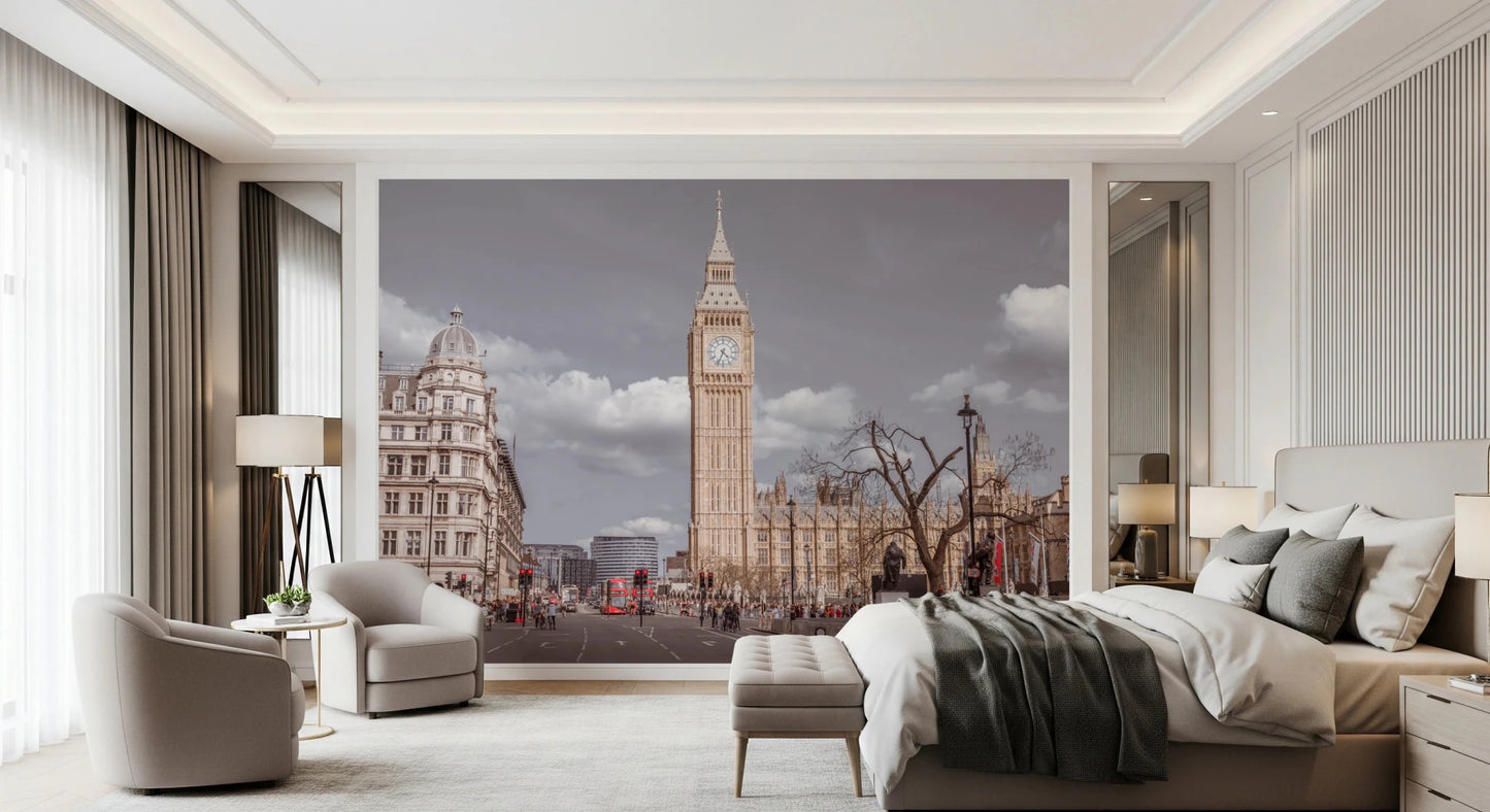 Classic historic clock tower imagery for a Big Ben Standing Tall Wall Mural