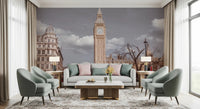 Classic Big Ben tower design showcased on this office area adhesive wall mural.
