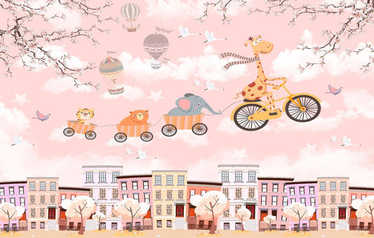 Papier peint de voyage de vélo mural