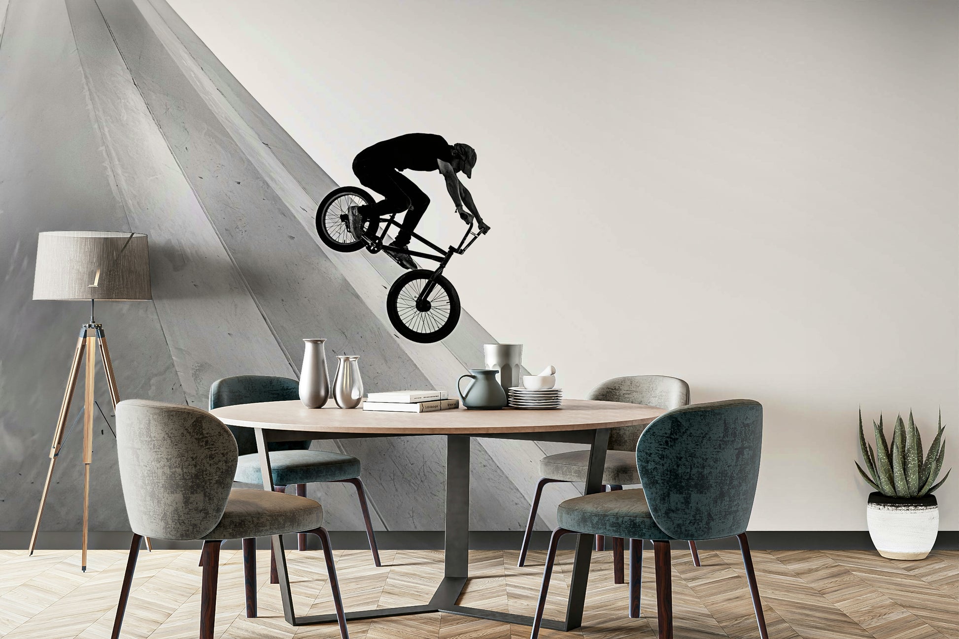 Grunge-style biker wallpaper for a rebellious vibe