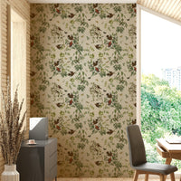 Nature-inspired wallpaper with branches

