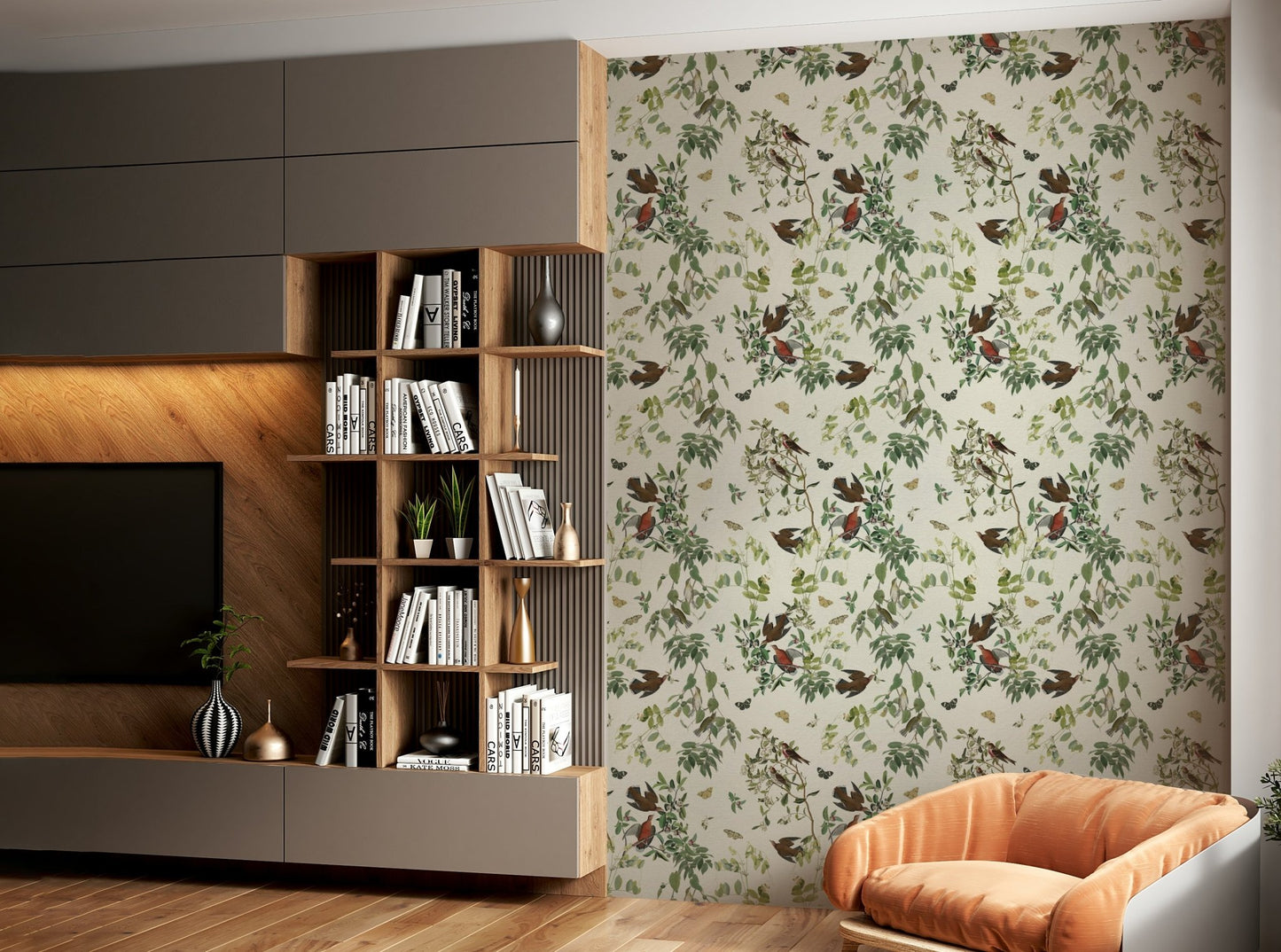 Olive green nature theme wallpaper

