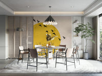 Birds at Sunrise Wall Mural