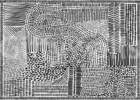 Black And White Maze Wall Mural