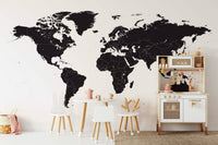 Modern geography wallpaper design

