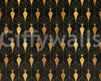Art Deco-inspired wallpaper mural adding glamour to interiors

