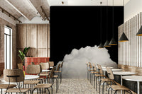 A beautiful modern sky wall mural for a living room.

