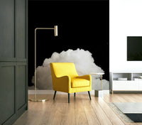 A classic black and white wallpaper for walls.

