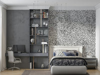 Geometric dot pattern with playful symmetry, decorative wall mural