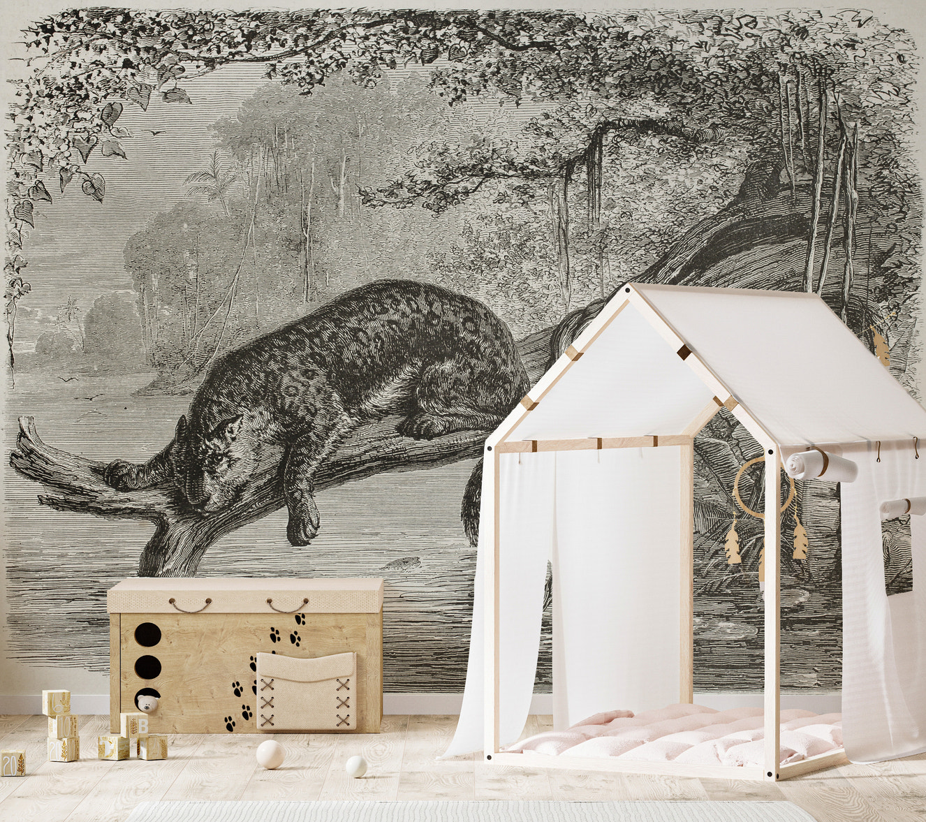 Leopard Print Black Wallpaper
