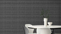 Black wallpaper with modern stripe line design

