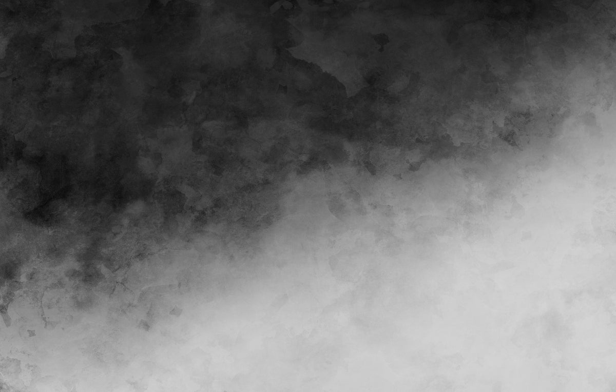 Black & Gray Watercolor Gradient Wallpaper Mural in your room — zoomed