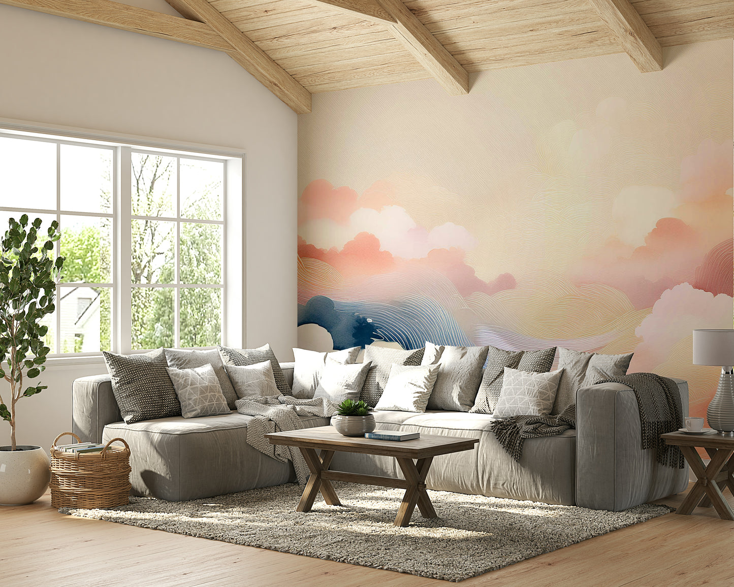 Blissful Skytones  Wall Mural