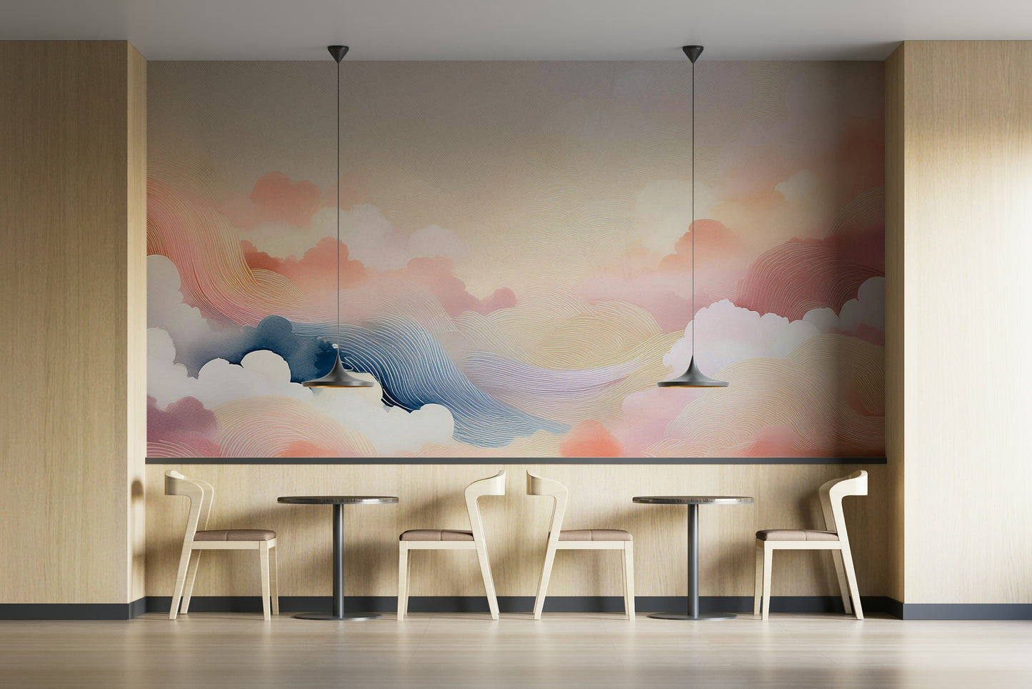 Blissful Skytones  Wall Mural